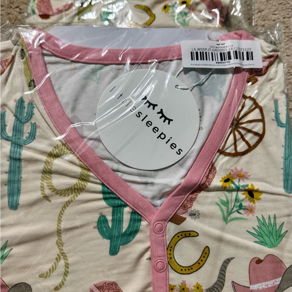 NWT🔥Little Sleepies Pink Rodeo Pajama Set